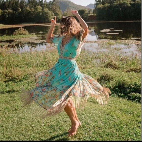 NWT Spell Hendrix tassels dress